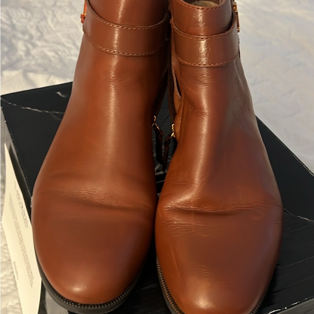 Ralph Lauren Brown Leather Dress Boots